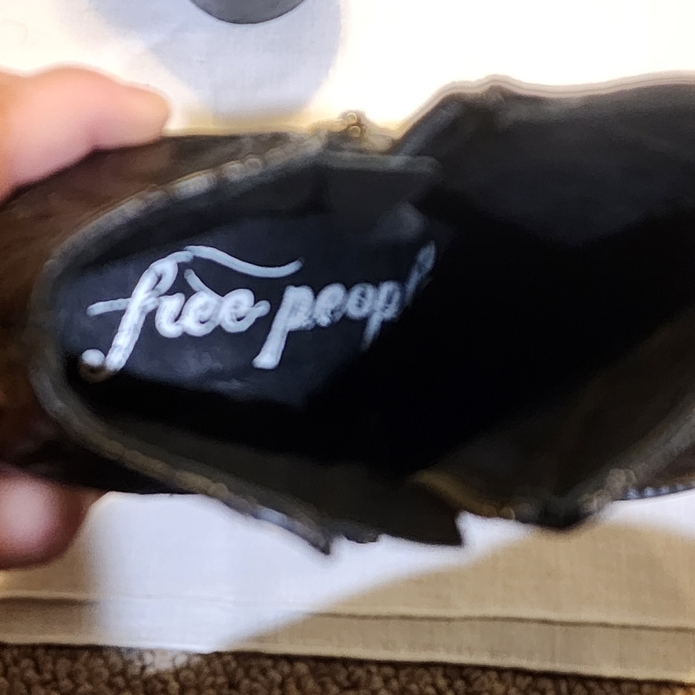 Free People vegan leather boots booties 36 - Picture 9 of 12